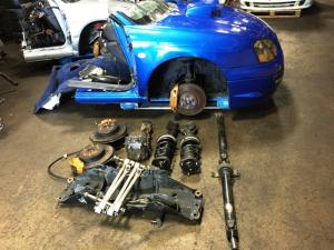 FRONT CLIP SUBARU WRX STI SPEC-C VF36 EJ20T ENGINE 2.0L MT 6 SPEED DCCD TRANSMISSION BREMBO