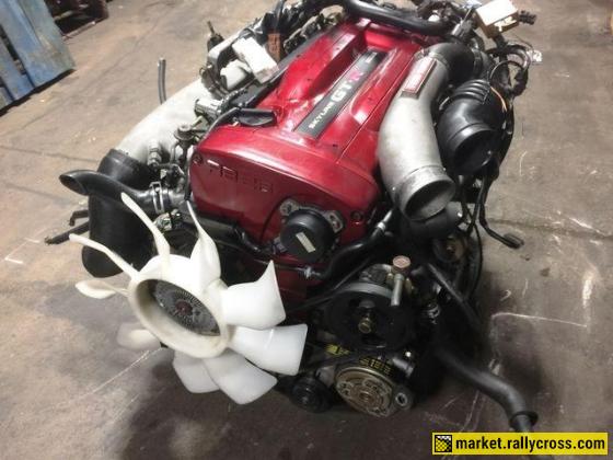 JDM NISSAN SKYLINE GTR RB26DETT R34 ENGINE WITH 6 SPEED GETRAG MT TRANSMISSION