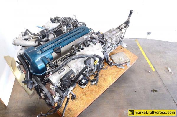 JDM TOYOTA SUPRA ENGINE 2JZ GTE VVTI REAR SUMP 6SPEED GETRAG TRANSMISSION 2JZGTE