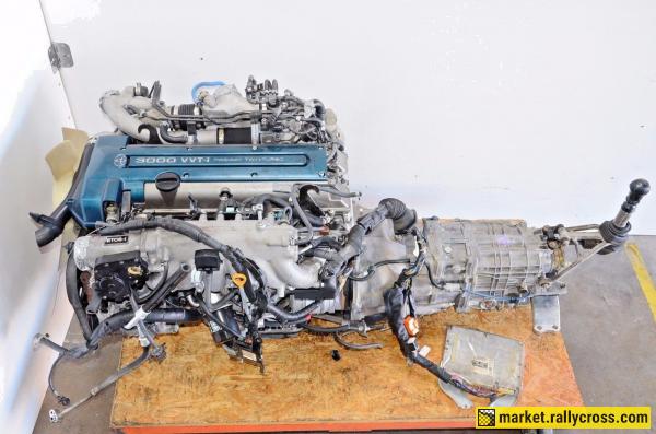 JDM TOYOTA SUPRA ENGINE 2JZ GTE VVTI REAR SUMP 6SPEED GETRAG TRANSMISSION 2JZGTE